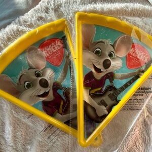 Chuck E. Cheese Guitar Slice Party Favor - Yellow Trim